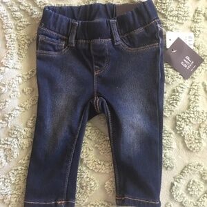 Baby Gap Jean Leggings Jeggings Size 3-6 Months Infant Pants Blue Denim NEW